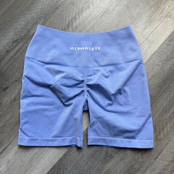 Alphalete Amplify High Rise Shorts NEW Digital Violet Small - Picture 9 of 16